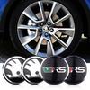JIYQ3 4Pcs 56mm Car Wheel Hub Cap Stickers Emblem Cover Accessories For Skoda Octavia Mk3 Fabia 2 Superb 3u 2 Kamiq Kodiaq VRS VII