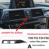 Для BMW 3 серии F30 F31 3GT F34 4 серии F32 F33 F36 внутренняя отделка приборной панели из углеродного волокна, модификация интерьера