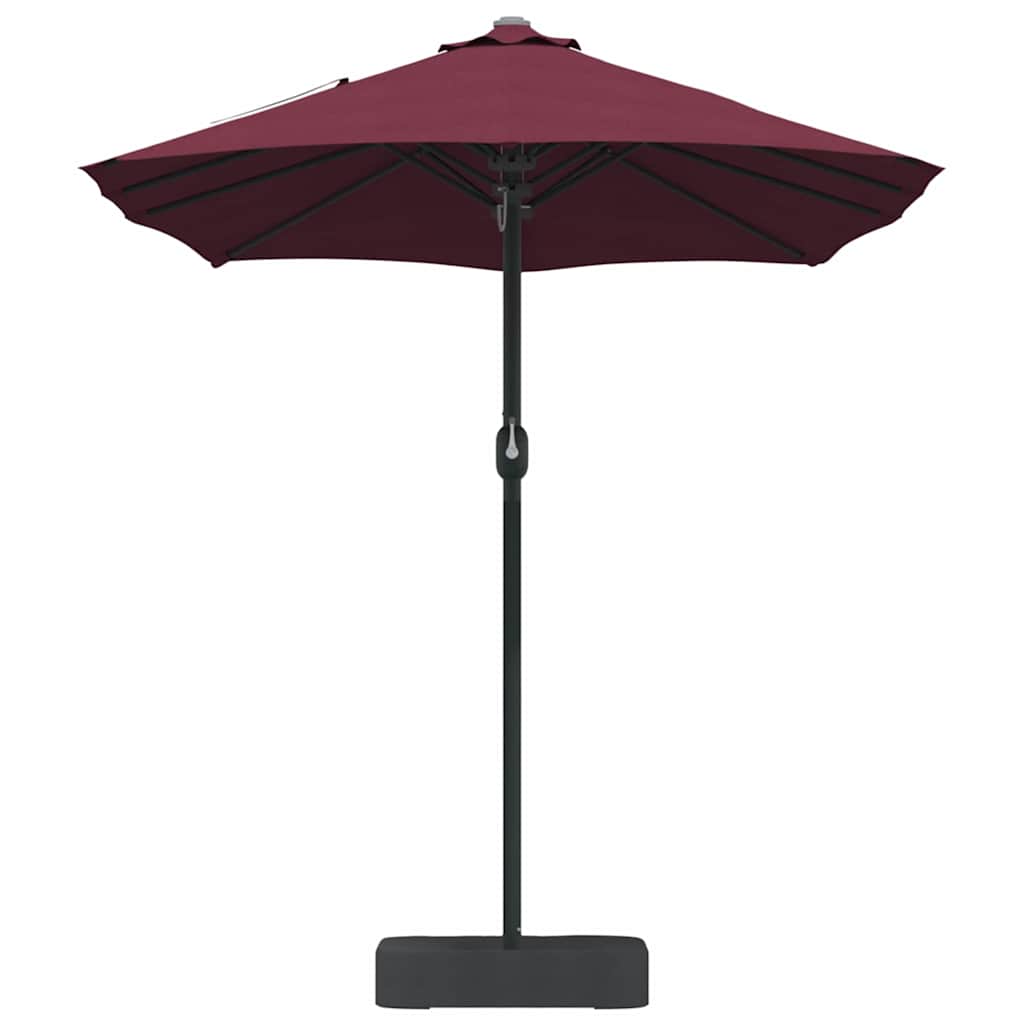 Garden Sun Umbrella Burgundy Red 385 x 209 x 244 cm