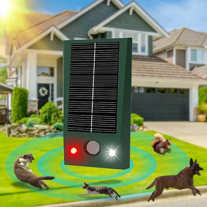 Ультразвуковой отпугиватель грызунов уличный LED красный и белый мигающий взрывом отпугиватель птиц ультразвуковой отпугиватель собак отпугиватель кошек IP66 Водонепроницаемый