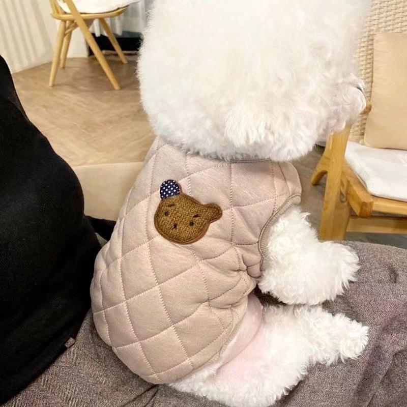 Cat clothes Winter Siamese cat kitten thermal vest Winter hairless cat thickened vest