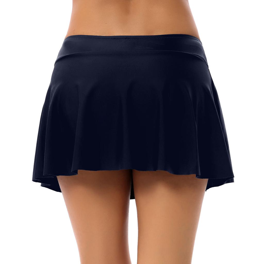 Плавки женские купальники однотонные простые плавки юбка для плавания