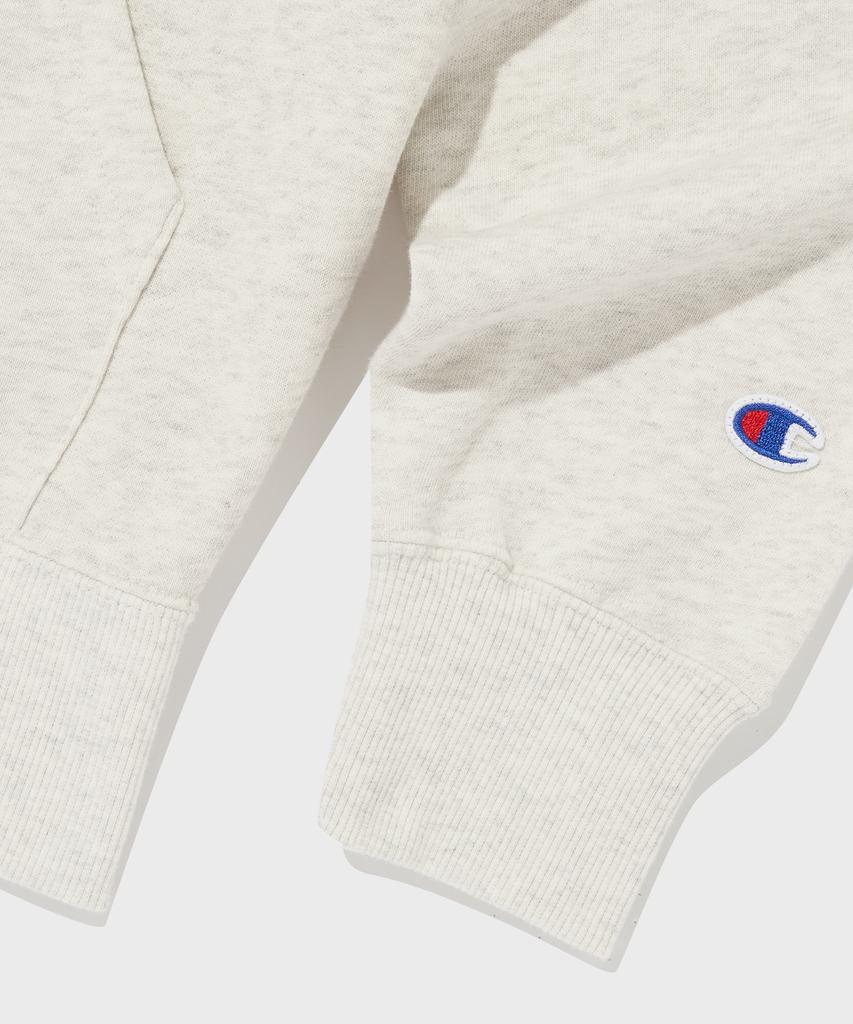 Champion Кремовая худи на молнии с логотипом C