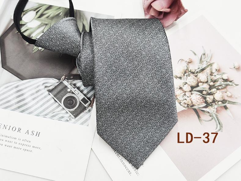 Мужской деловой галстук-молния, 8 см, в красную и черную полоску