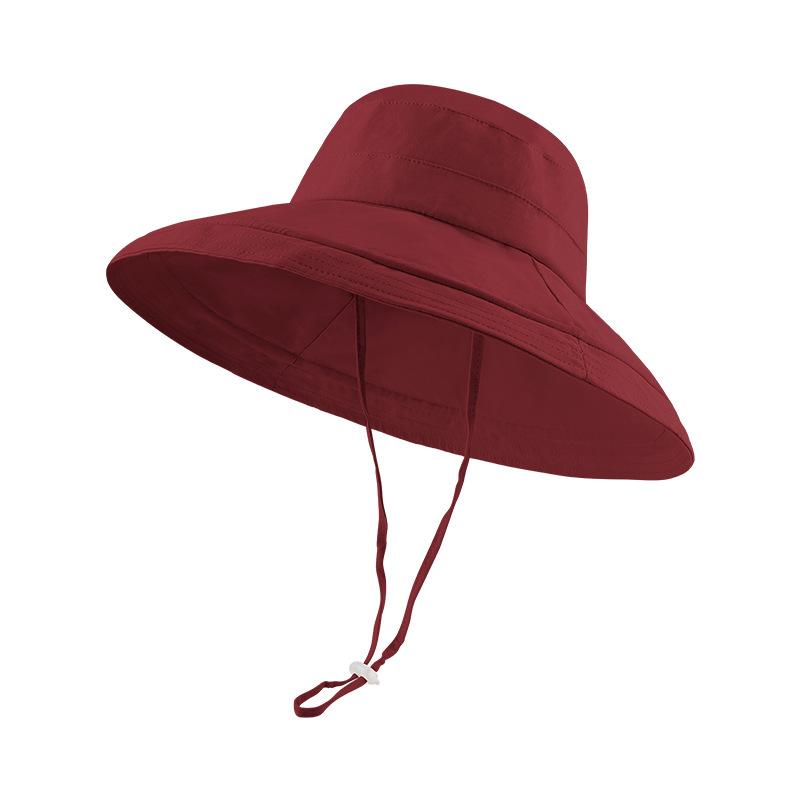 Bucket Hat Women's Summer Trendy Versatile Outdoor Big Brim Sun Hat UV Protection Sun Hat