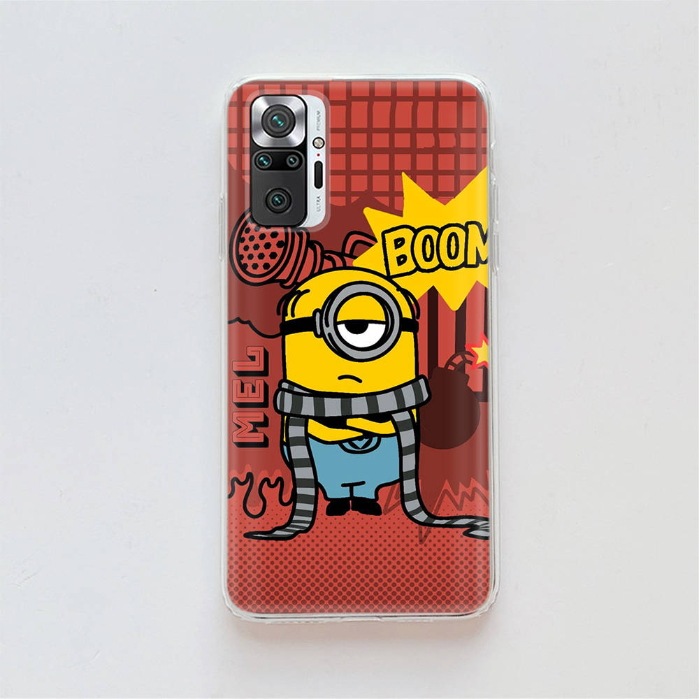 Прозрачный чехол для Samsung A04 A14 A23 A34 A54 M23 M33 M52 M53 Realme Narzo 50 50I 50a Prime C35 C55 C30S 10 9 Pro M-75 Забавные миньоны
