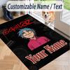 Custom Text Gorillaz Pattern Floor Rug Soft Indoor Carpet Mat Living Room Bedroom