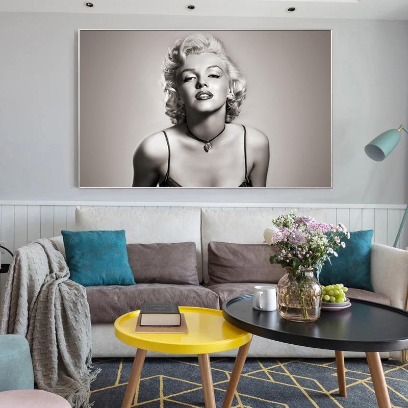 Vintage Art Canvas Painting Famous Movie Star Posters and Prints Wall Art Pictures for Living Room Home Wall Decoration Cuadros