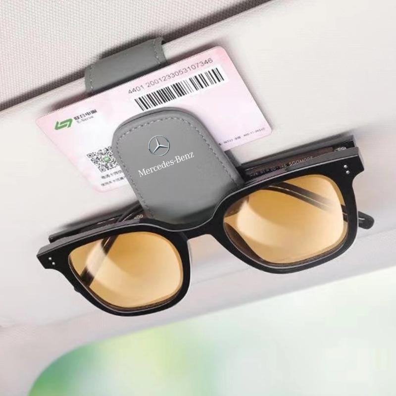 Car Eyeglass Holder Glasses Storage Clip For Mercedes Benz AMG GLE GLC W205 W206 W203 W204 W210 W212 Auto Sunglasses Accessorie