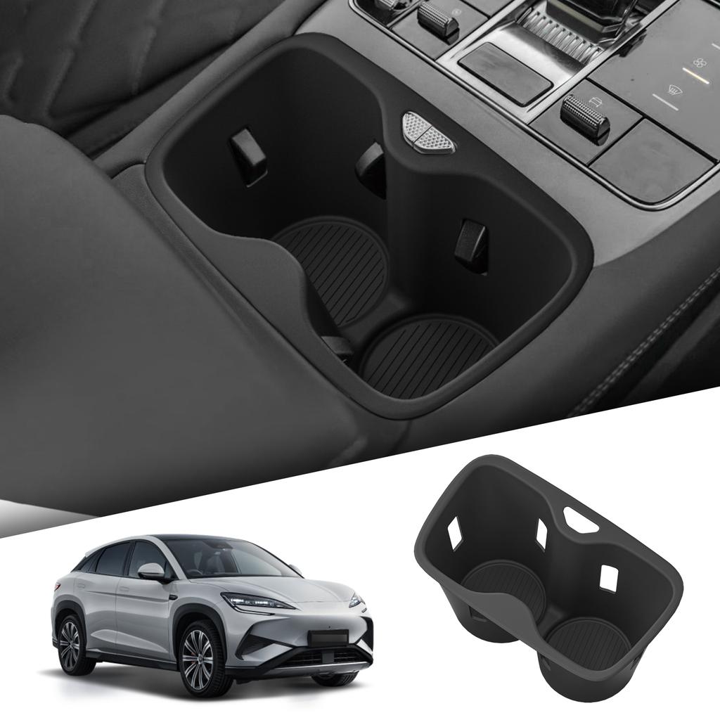 Правый руль для BYD Sealion 7 2025 2025+ TPE Вставка подстаканника Коробка для стаканов Амортизирующая подставка Аксессуары для интерьера автомобиля