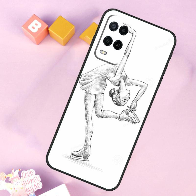 Чехол для фигурного катания и танцев Для Oppo A98 A78 A18 A38 A58 A74 A94 A54 A15 A17 A57 A6 A5 Pro A16 A76 A96 A40 A60 A80