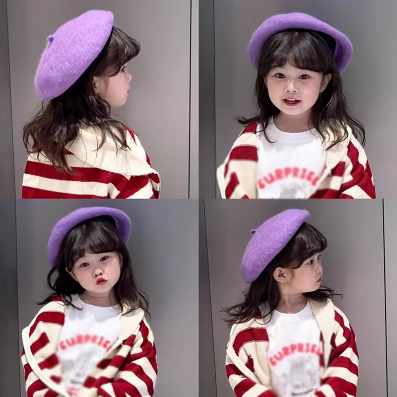 Детский берет, шляпа художника, детские ретро-шапки для мальчиков и девочек