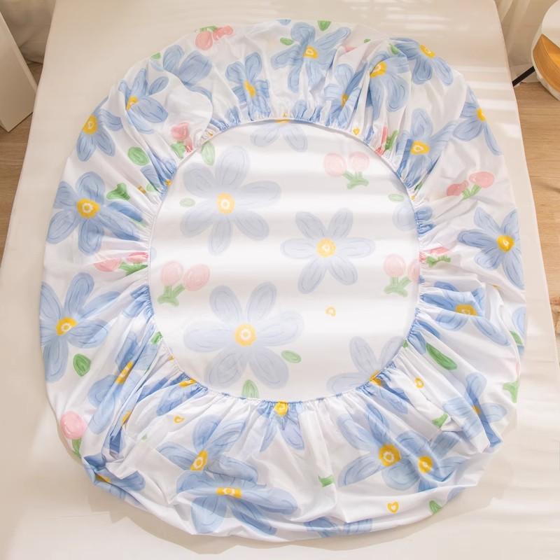 Простыня на резинке Не линяющая Не скатывающаяся Цельная простыня Нескользящая Разные размеры Постельное белье Покрывало-протектор