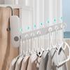Travel Folding Clothes Hanger 7 Hole Portable Drying Rack for Hotel Business Trip Clothing Organizer