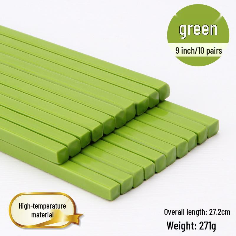 Colorful Disinfected Melamine Chopsticks for Hotels, Restaurants, and Fast Food