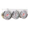 Universal 52mm Triple Gauge Kit Set 3 In 1 AMP Oil Pressure Water Temp Meter for Most 12V Vehicles