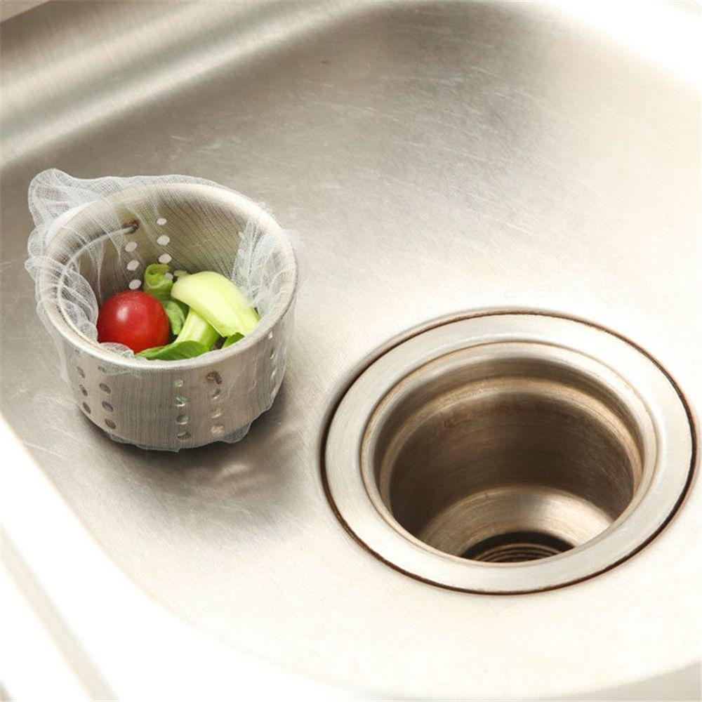 Garbage Bag Disposable Clogging Prevent Kitchen Drain Residue Collector Sink Strainer Filter Net