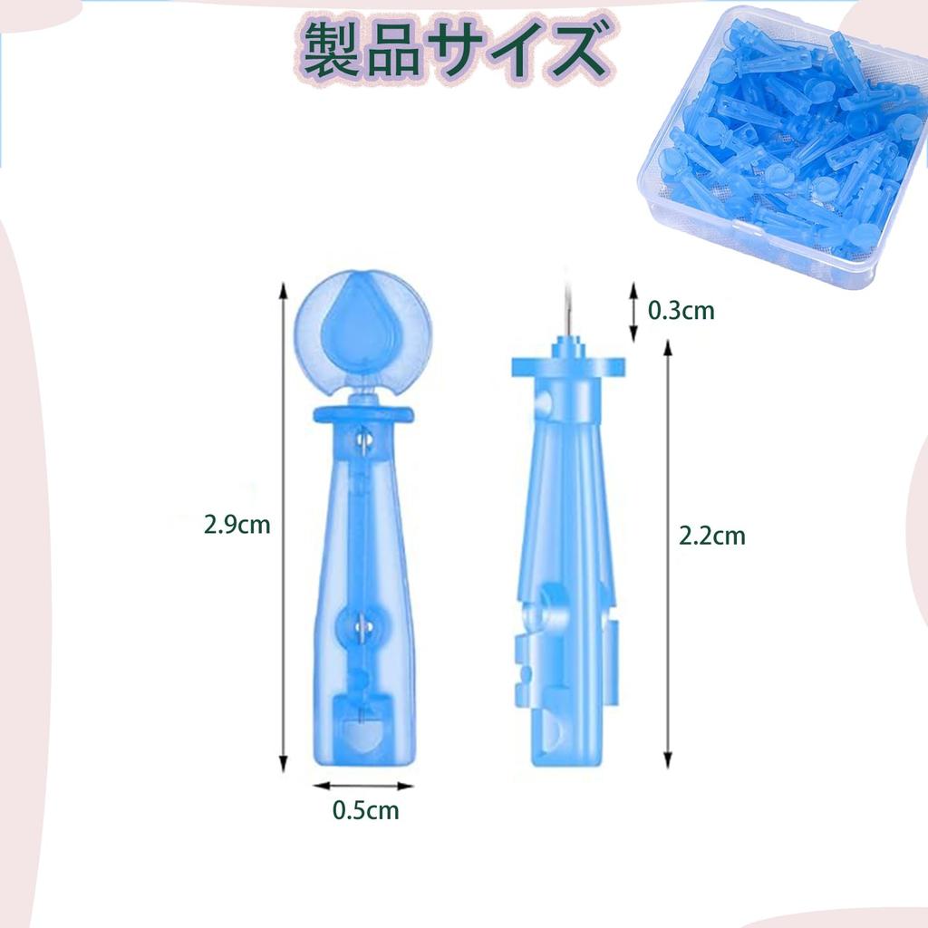 Roczential 100 Удаление черных точек Акне Поры АБС Легкий Одноразовый Инструмент для красоты Инструменты, Иглы, Уход, Материал, Использование, Портативный, (синий)
