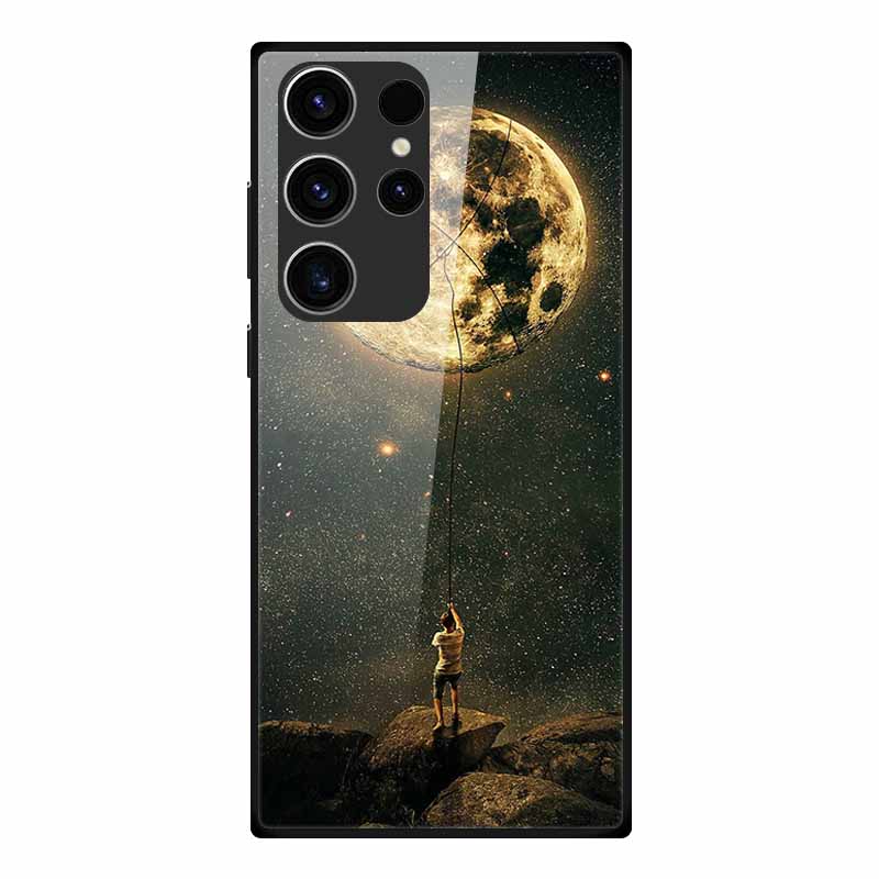 Чехол для телефона Samsung S23 Ultra Задняя крышка Чехол Закаленное стекло Мягкий Funda Для Samsung Galaxy S23 Plus Чехол S 23 + Ultra Coque