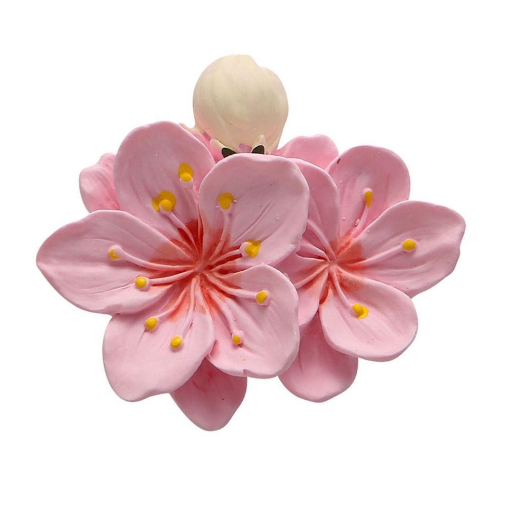 Vent Clips Car Air Freshener Peach Flower Perfume Diffuser Clip Auto Decoration