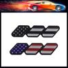 3 Colors US Flag Grille Badge Tri Colors Emblem For Tacoma Tundra 4Runner Highlander Rav4 CHR Strip Air Inlet Auto Car Accessories