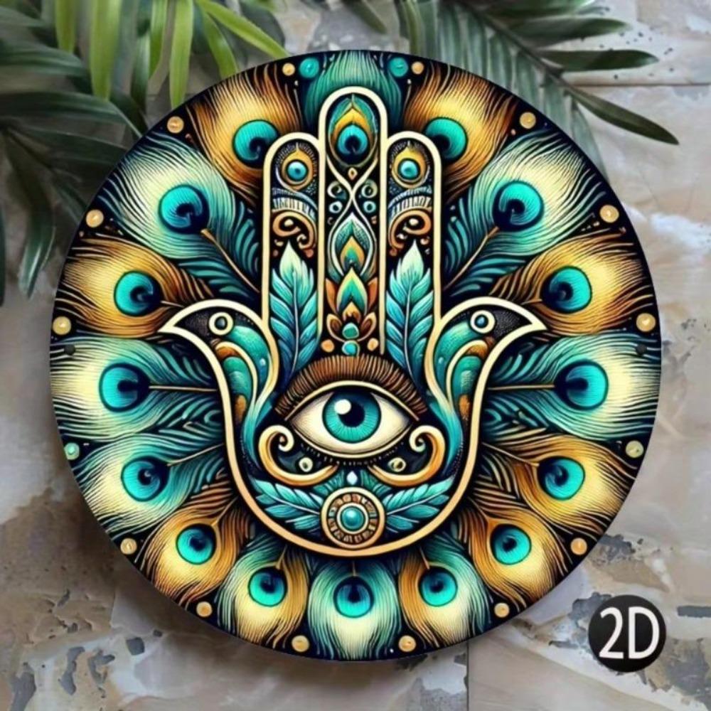 Hamsa Eye Metal Wall Art Home Decor Gift