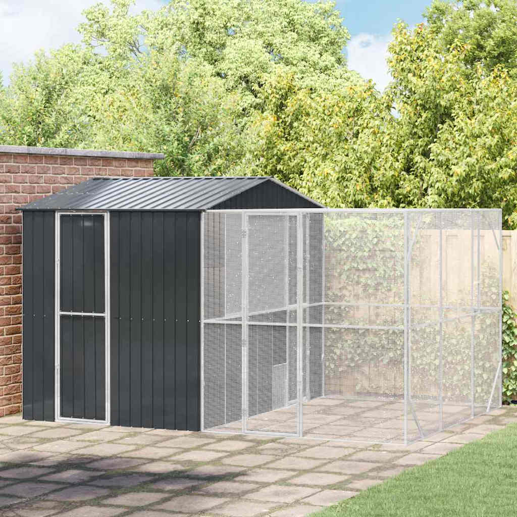 Bird Cage Anthracite 425 x 304 x 247 cm Galvanized Steel