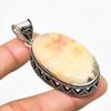 Crazy Lace Agate Gemstone Handmade 925 Silver Plated Jewelry Pendant 2.08"
