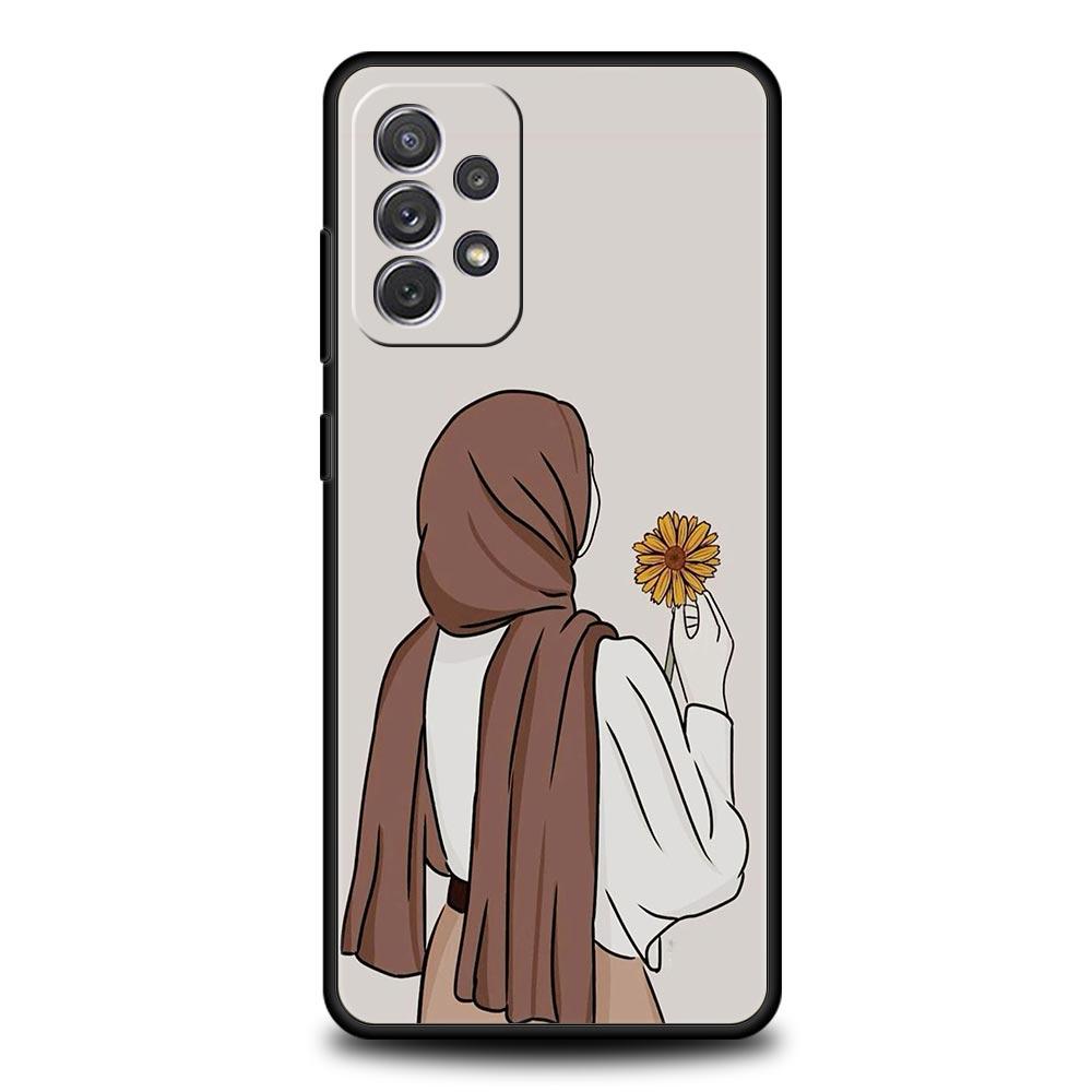 Чехол для телефона Samsung Galaxy A15 A13 A51 A71 A41 A31 A21S A03S A05 A35 A32 A55 A23 A25 A33 A53 A73 5G Мусульманская Арабская Девушка