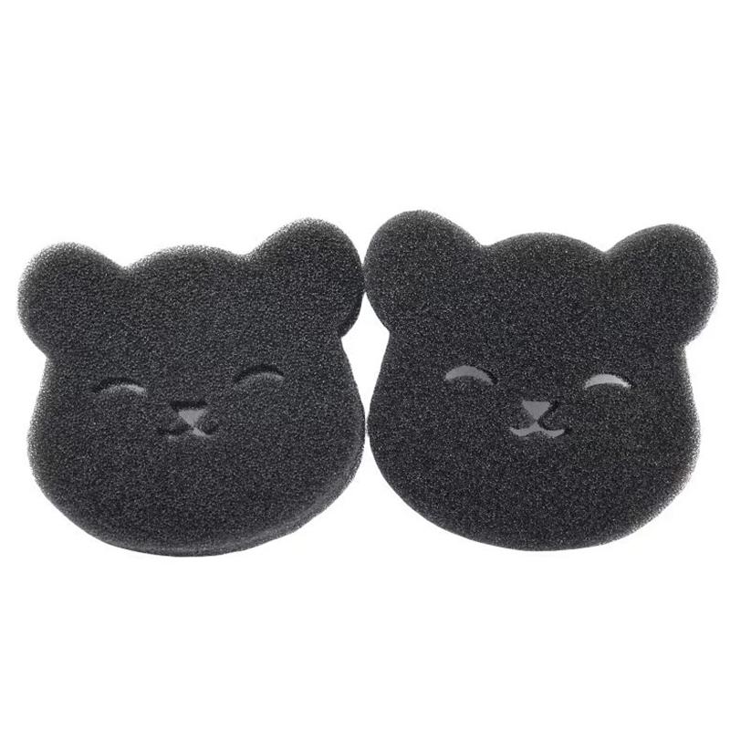 2 /4 Sets Of Household Pet Hair Remover, Machine Washed Bear Sticky Sponge, Reusable, Suitable For Washing Machine, Dryer, Black