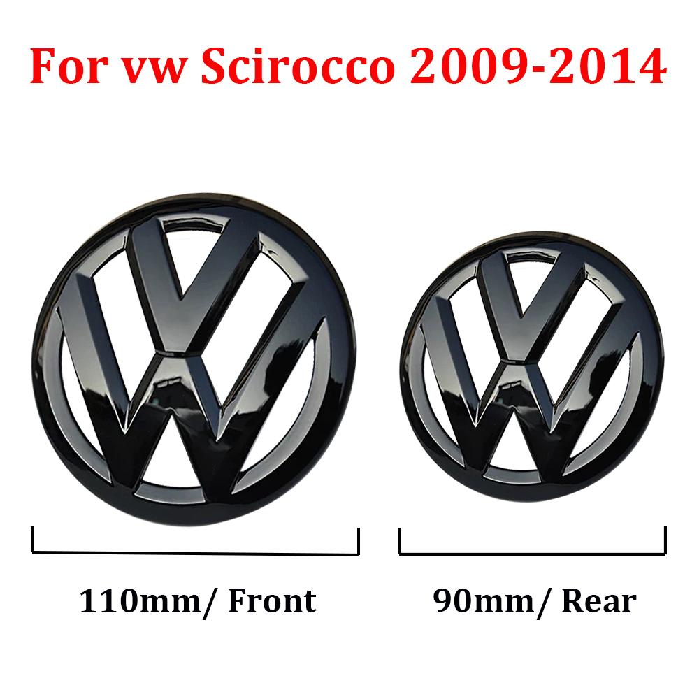 for Volkswagen VW Golf 6 7 7.5 8 MK6 MK7 MK8 2pcs ABS Car Front Grill Emblem Rear Trunk Badge Logo Sticker Emblem