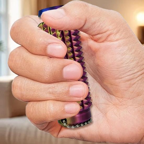 Брелок-шип для снятия тревоги, тихая сенсорная игрушка-непоседа уникальной формы барабана, брелок для снятия стресса