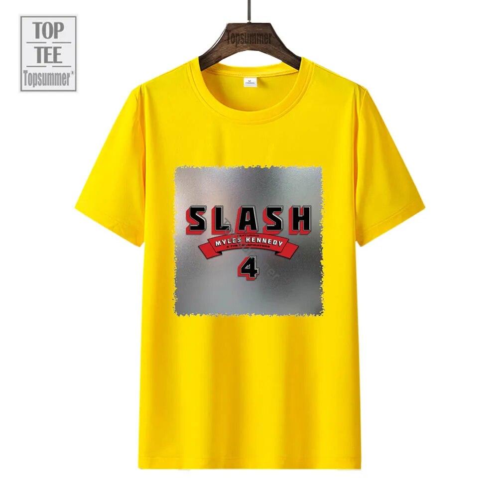 4 Album T Shirt Slash Tour T-Shirt Fashion Harajuku Oversized Tshirts Couples Graphic Print Tops