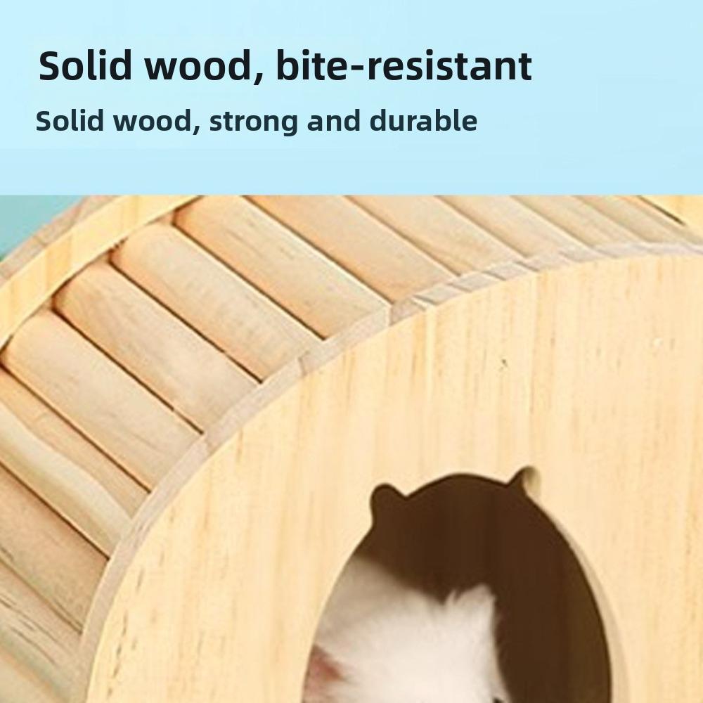 Natural Wood Hamster Hideaway Arch Design Gerbils Hiding Villa New Small Pet Castle  Cage Decor