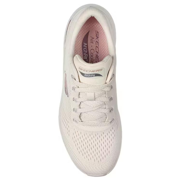 Skechers Удобные амортизирующие высокие повседневные кроссовки для женщин Светло-розовые 168008-NTMT