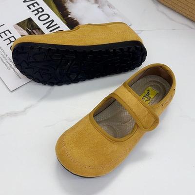 Женские весенние французские туфли Мэри Джейн на липучке 2025 - Удобные в стиле Birken, Идеально подходят к юбке