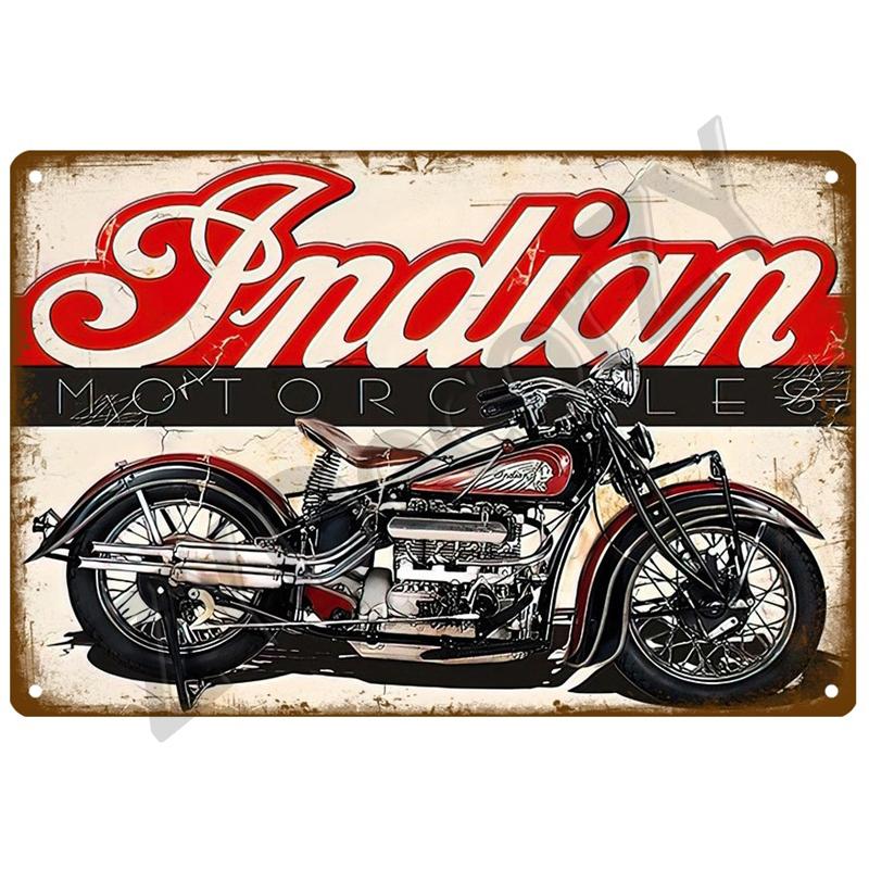 Индия Moto For The Garage Plaque Metal Sign Vintage Wall Poster Vintage Retro Room Home Industrial Hanging Decor Art Tin Sign
