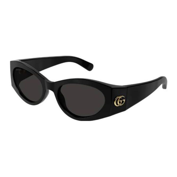 Gucci Солнцезащитные очки с узором-логотипом «Кошачий глаз» Мужские солнцезащитные очки Черные GG1401S001