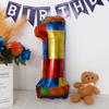32-Inch US Number Birthday Party Balloons - Individual Aluminum Film