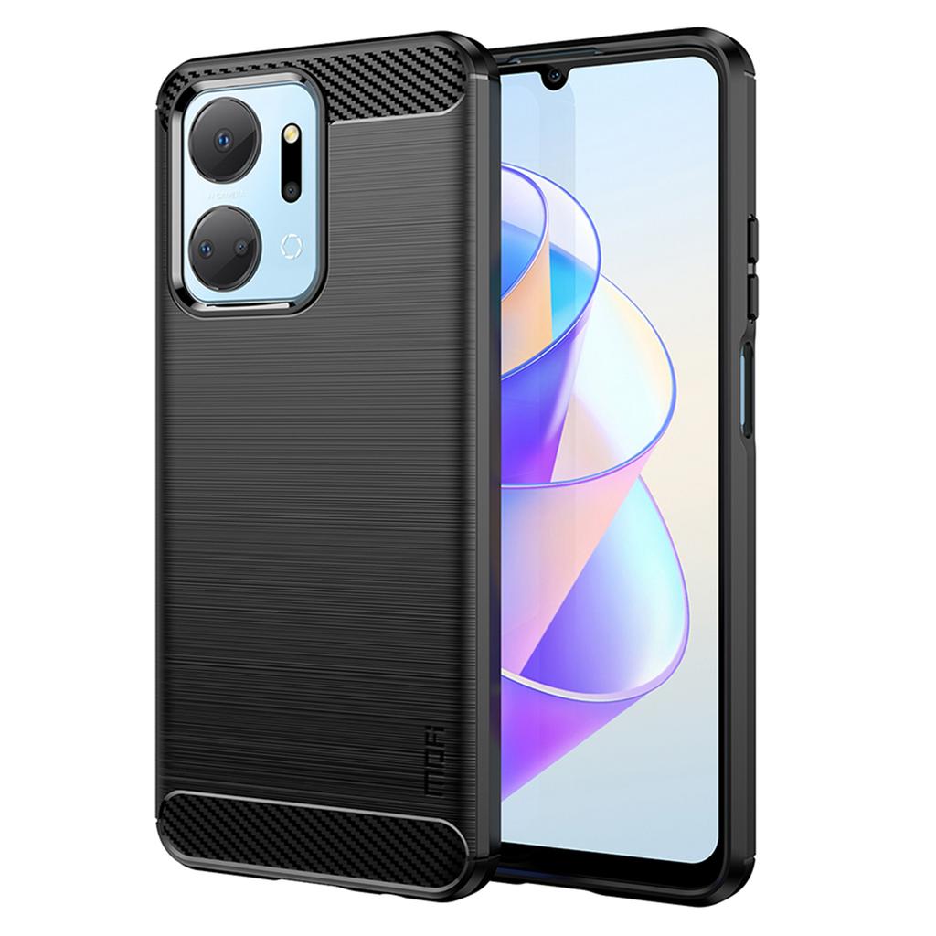 MOFI JK TPU Series-1 TPU Cover for Honor X7a 5G/Play 40 Plus 5G Carbon Fiber Brushed Phone Shell