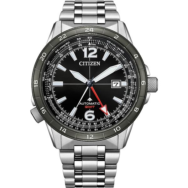 Citizen Мужской NB6046-59E ( Часы PROMASTER SKY Series механические GMT) Круглые часы с многоосевым аналоговым механизмом
