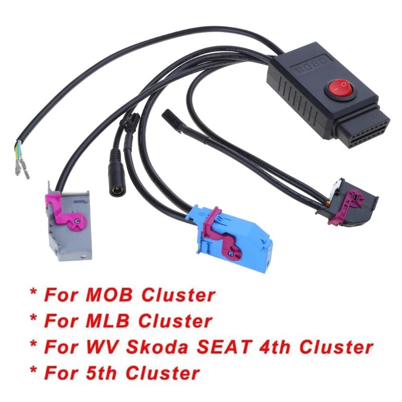 Эффективный кабель MQB Cluster 12 В, силовой тестовый кабель, универсальный тестовый кабель 12 В, прочный для приборных панелей транспортных средств