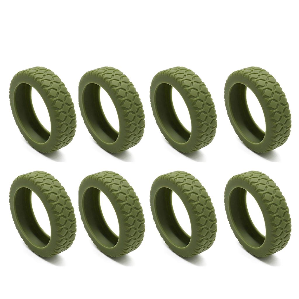 8 шт. Дорожные чемоданы Колесные чехлы Противоскользящие Износостойкие Силиконовые Бесшумные Защитные чехлы для ручной клади Колесная втулка