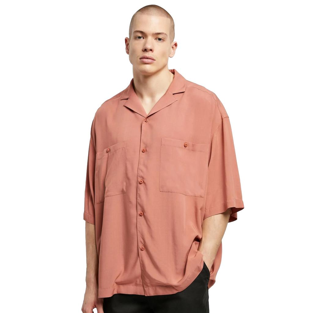 Urban Classics Mens Oversized Resort Shirt