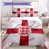 England Football Printed Bedding 3 Piece Set Cozy Breathable Bed Cover Set as Housewarming Holiday Gift