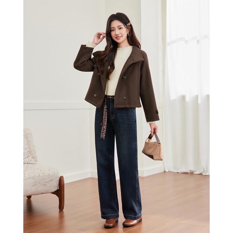 IEF Petite Women's Vintage Woolen Coat