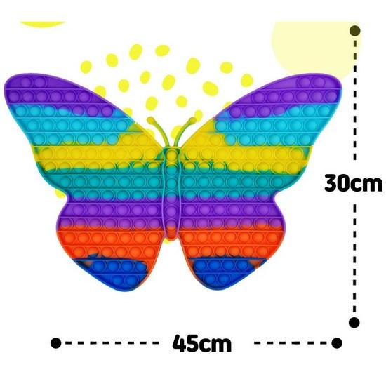 Push Pop Bubble Pop-It Силиконовая бесконечная пузырчатая пленка Очень большая бабочка 45 см, популярная корейская игра