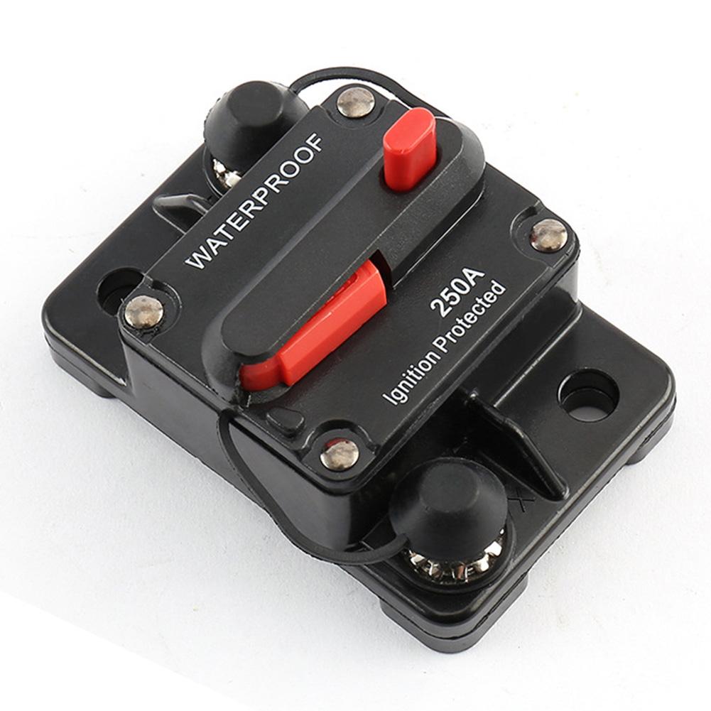 Бренд 30A 40A 50A 60A 70A 80A 100A 120A 150A 200A 250A 300A AMP Автоматический выключатель Предохранитель Сброс 12-48 В постоянного тока Автомобиль Лодка Авто Водонепроницаемый