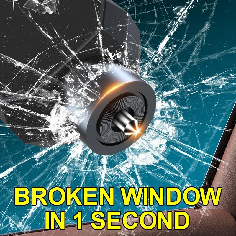 Car mounted multifunctional car glass broken window escape hammer, window cutting emergency escape car accessories