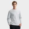 Fila Белый Модный Простой Классический Текстурный Повседневный Универсальный Флис Теплый Пуловер Свитшот с Круглым Вырезом Мужской свитшот Серый F11M543212FGY